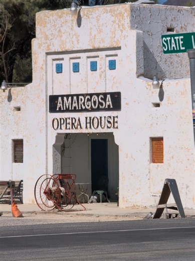 Entire town abandoned in Death Valley...except the haunted hotel and opera house #ghosttown #creepy #amargosa
