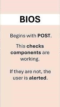 BIOS #revision #alevelcomputerscience