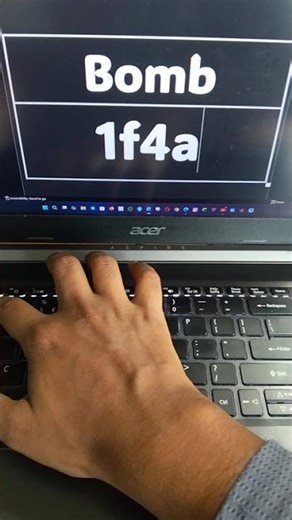 Bomb Symbol in MS Word | #computer #windows #tricks #word #keyboard #shorts #asmr #laptop