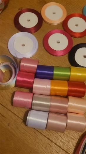 DELIVERY !!!!!!! We love a delivery day!!! more ribbons for more bows... we will be trying new designs this week. There is still so many different styles to try ♡ #ribbon #crafts #motherdaughter #viral #new