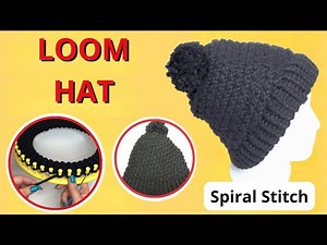 How to Loom Knit an Easy Spiral Stitch Hat | Beginner-Friendly Round Loom Project
