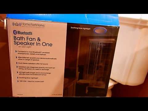 Homewerks Bathroom Fan and Bluetooth Speaker Review