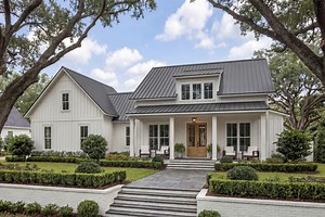 Plan 51865HZ: 2-Bedroom Modern Farmhouse Dream Home Plan with Bonus Over Garage - 1448 Sq Ft