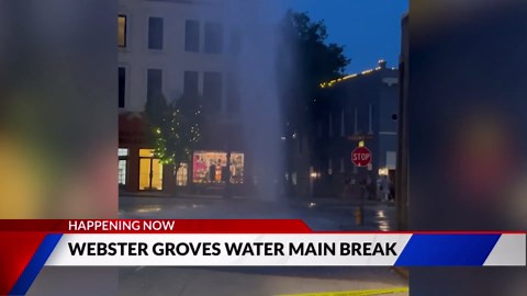 Webster Groves water main break repair expected Friday morning