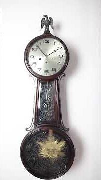 Working on Unusal Ansonia Banjo Clock No.3 with Westmister Chimes #tn24h #clock #antiqueclock #banjo