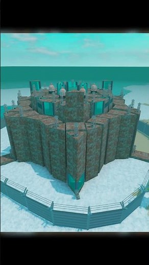 Circle Base Design | Trident Survival V5 #tridentsurvival #roblox #rust #basedesign #base #shorts