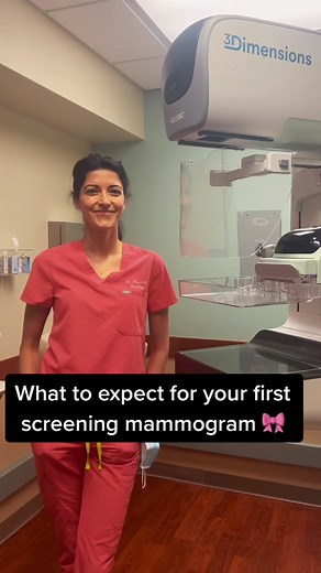 what to expect for your first screening mammogram 💕 #breastcancer #mammogram #cancer #health #doctorsoftiktok #doctor #fyp
