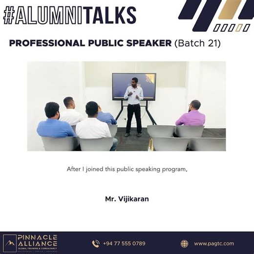 Professional Public Speaker (Batch 21)