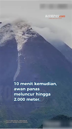 Gunung Merapi di perbatasan DIY dan Jawa Tengah kembali meluncurkan aktivitas vulkanik pada Sabtu (27/12/2025) siang. Menurut Balai Penyelidikan dan Pengembangan Teknologi Kebencanaan Geologi (BPPTKG), luncuran terjadi saat status Merapi masih berada pada level III (Siaga). BPPTKG menegaskan potensi bahaya di sektor selatanbarat daya. "Masyarakat agar tidak melakukan kegiatan apapun di daerah potensi bahaya," ujar perwakilan BPPTKG Rahmat Widyo Laksono. Sumber: IG @/yogyaofficial, @/mubeng_muben