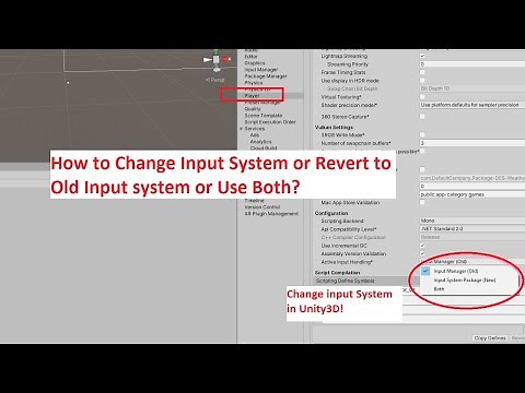 Switch back from new input system to old one or vice-versa in Unity3D
