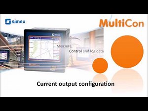 MultiCon CMC Built-in outputs – Current output configuration