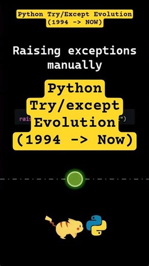 Python try/except Evolution (1994 → Now)
