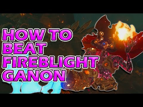 How to beat Fireblight Ganon! Goron Divine Beast Vah Rudania Boss