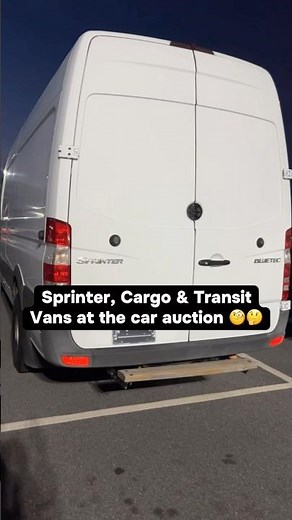 Sprinter vans at the auction 🤔🧐 #automobile #carauction #cargovan #sprintervans
