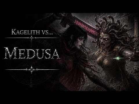 Kagelith vs Medusa -- Dark Fantasy AI FIlm