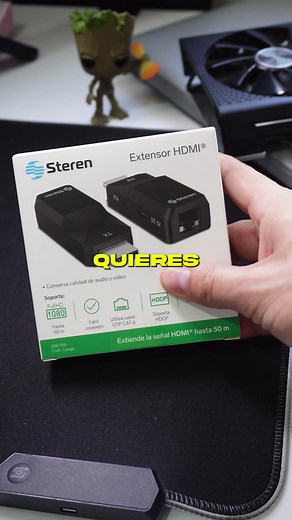 Extensor HDMI de hasta 50m para conexiones discretas y ordenadas