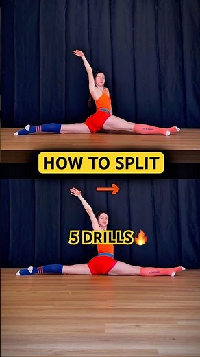 5 Exercises to Get Your Splits Faster😎 (Beginner to Pro) #flexibility #yoga #stretching #shorts