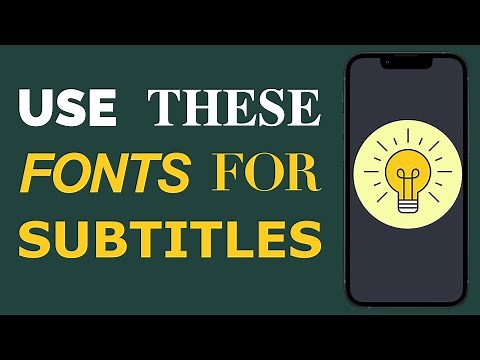 The Best Fonts for Video Subtitles