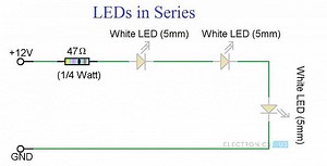 Como projetar um circuito simples de LED?