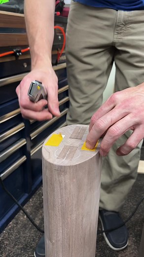 Leg levelers for a desk leg. #desk #homeoffice #walnut #woodworker #furnituremaker #woodworking #kjsawdust #shopsounds | KeithJohnson_CustomWoodworking