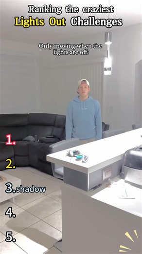 I Tried The CRAZIEST Lights Out Challenges 🤯💡! Ranked From WORST To BEST 😂 #fyp #viral