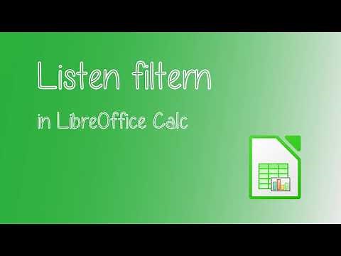 Libre Office Calc - Daten filtern und sortieren