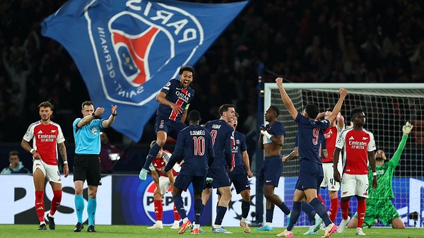 Resumen y goles del PSG vs Arsenal, semifinal de la Champions League
