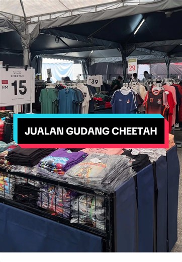 Ada barang serendah RM1 kome dekat sini! Sekarang ni sedang berlangsung Jualan Gudang Cheetah di Activ8 Futsal Centre, Ipoh. Sampai 23 Mac kome! Moh kita! Jualan Gudang Cheetah 🗓️13 Mac - 23 Mac 2026 ⏰12 pm - 9 pm 📍Activ8 Futsal Centre, Ipoh, Perak @CHEETAHMALAYSIA #Ipoh #Perak #JualanGudang #Raya