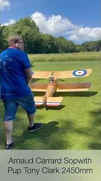 Sopwith Pup Tony Clark 30% scale 2m45 ✈️😍 #modelismerc #rcplane #tonyclark #avion #rc #warbird