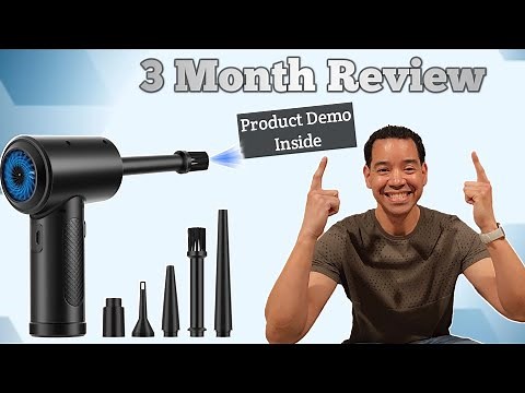 Powerful 51000RPM Electric Air Duster Review | 3-Gear Portable Blower with LED Light & Fast Charge