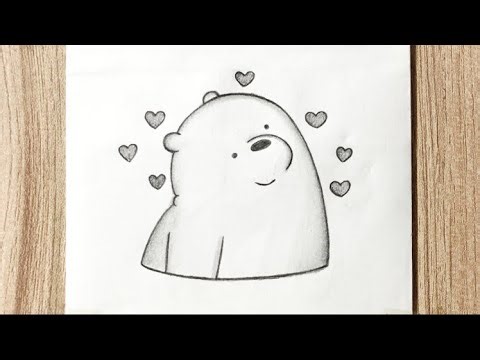 How to draw ice bear step by step | Easy ice bear drawing ideas