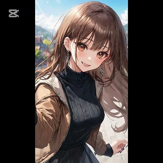 cute brown hair anime girls