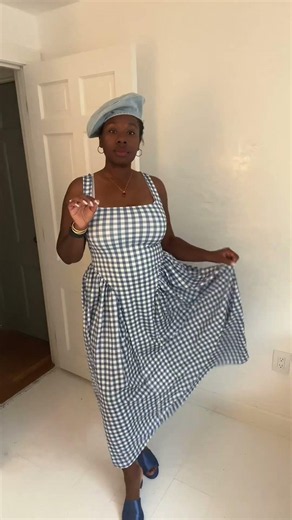 This gingham midi dress feels classic, flattering, and fun without trying too hard