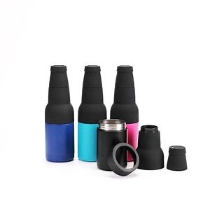 [Hot Item] 4 in 1 Vacuum Insulated Double Wall Stainless Steel Beer Can Cooler with Beer Opener