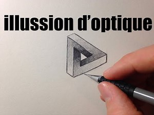 COMMENT DESSINER UN TRIANGLE IMPOSSIBLE FACILEMENT #ILLUSION D'OPTIQUE