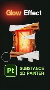 Glow Effect in Substance Painter ✍️ #3dart #tutorial #3d