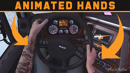 Animated hands on the steering wheel for all trucks v 1.10 - Allmods.net
