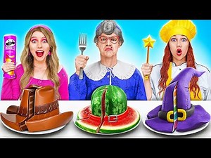 Grandma vs. Chef vs. Me! 🍳 Epic Cooking Challenge: Create Your Own Edible Masterpiece with 123 GO!