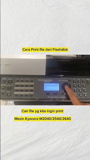 🔥 How to Print Files from USB Flash Drive | Cara Print File dari Flashdisk (Kyocera) #kyocera