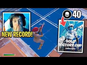 PeterBot BREAKING the KILL RECORD in Solo Cash Cup Finals (40 Bombs)