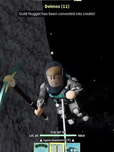 Astral & Iridium Pickaxes Powers in Space on Roblox