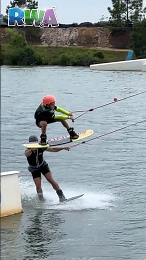Epic Kids Wakeboarding Jump... or FAIL? Can Wilder make it???