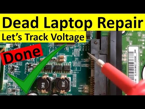Troubleshooting a Dead Laptop - Tracking Voltage Using Multimeter - Laptop Motherboard Repair