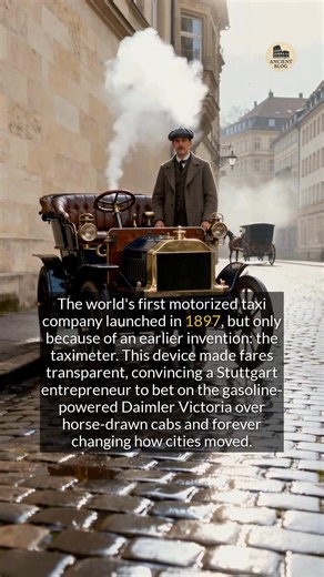The worlds first motorized taxis launched in 1897 thanks to one crucial invention: the taximeter. #history #didyouknow #taxis | Ancient Blog