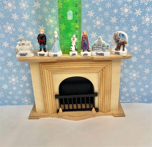 Tiny Disney's Frozen Set: 7 Piece Characters Elsa Olaf Anna Kristoff Sven Yeti Licensed Porcelain Dollhouse Miniatures French Feves F12 - Etsy