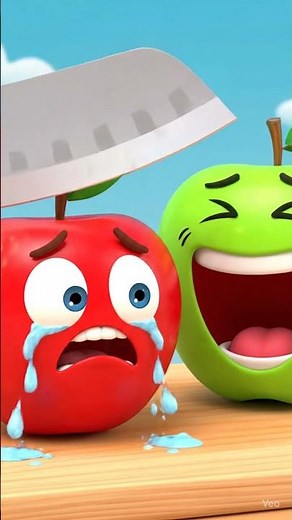 Crying Apple vs Laughing Apple 😂🍎 | Funny Animation