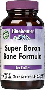 Bluebonnet Super Boron Bone Formula Vegetarian Capsules, 240 Count, White (743715002227)