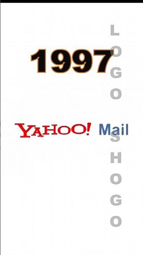 Yahoo & Gmail Logo Evolution #yahoo #gmail #logoshogo