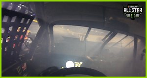 Big wreck from Kurt Busch’s helmet cam