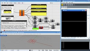 Grasshopper+processing via UDP
